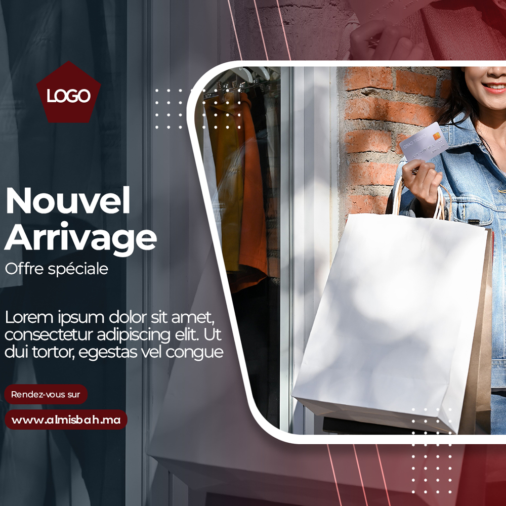 Post Social avec effet d'image agrandie - image 