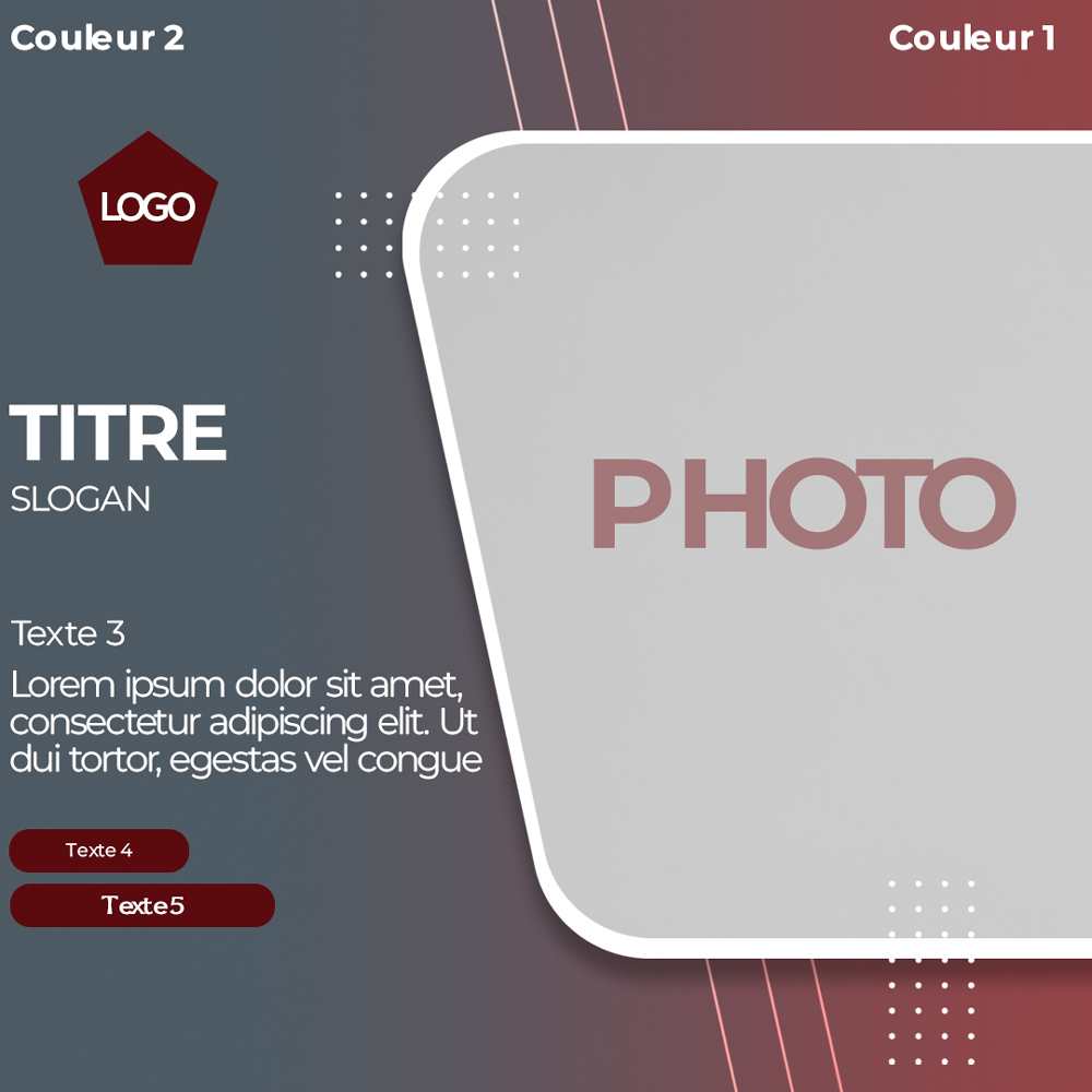 Post Social avec effet d'image agrandie - image 