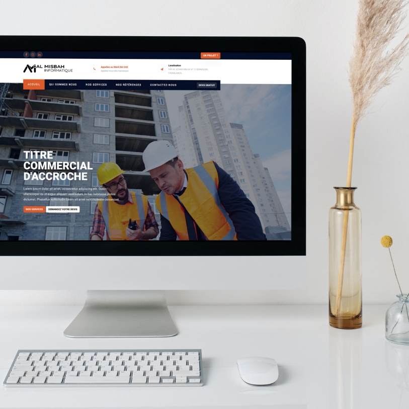 Site Internet pour société de construction